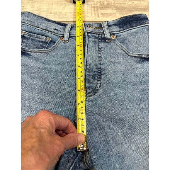 Express high-rise cropped skinny distressed jeans size 0 - Picture 9 of 12